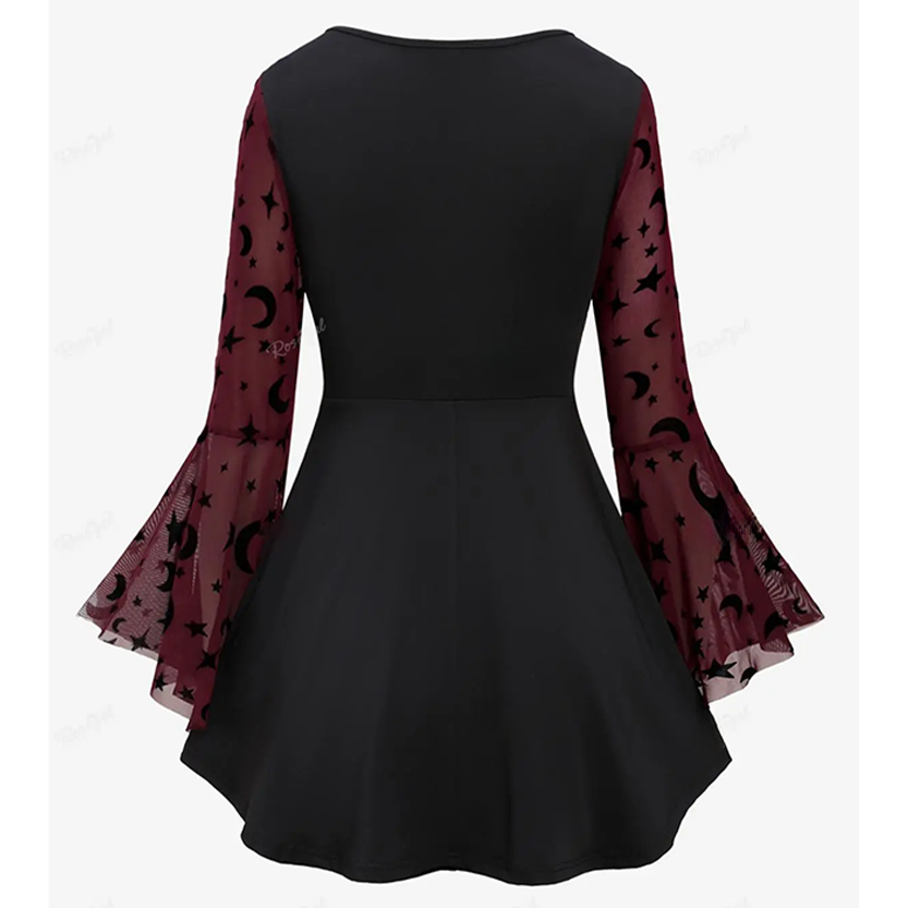 Funki Findz | Shirts | Women's Elegant Chiffon Steampunk Shirt