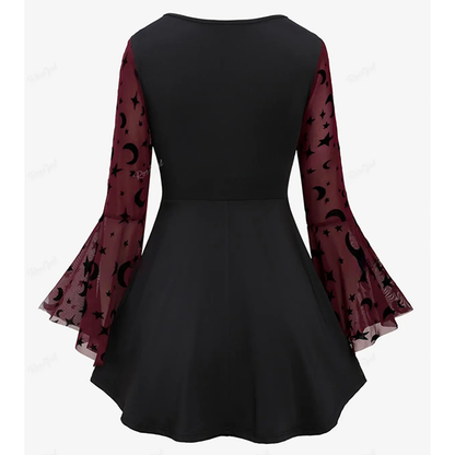 Funki Findz | Shirts | Women's Elegant Chiffon Steampunk Shirt