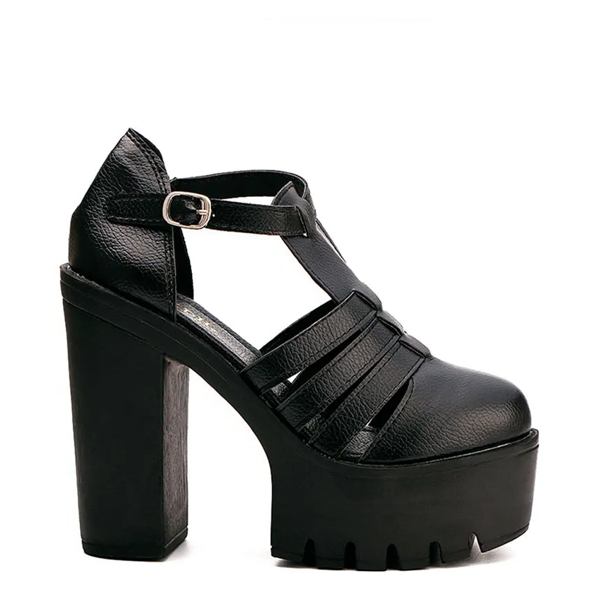 Funki Findz | Shoes | Women's Gothic Punk High Chunky Sandal
