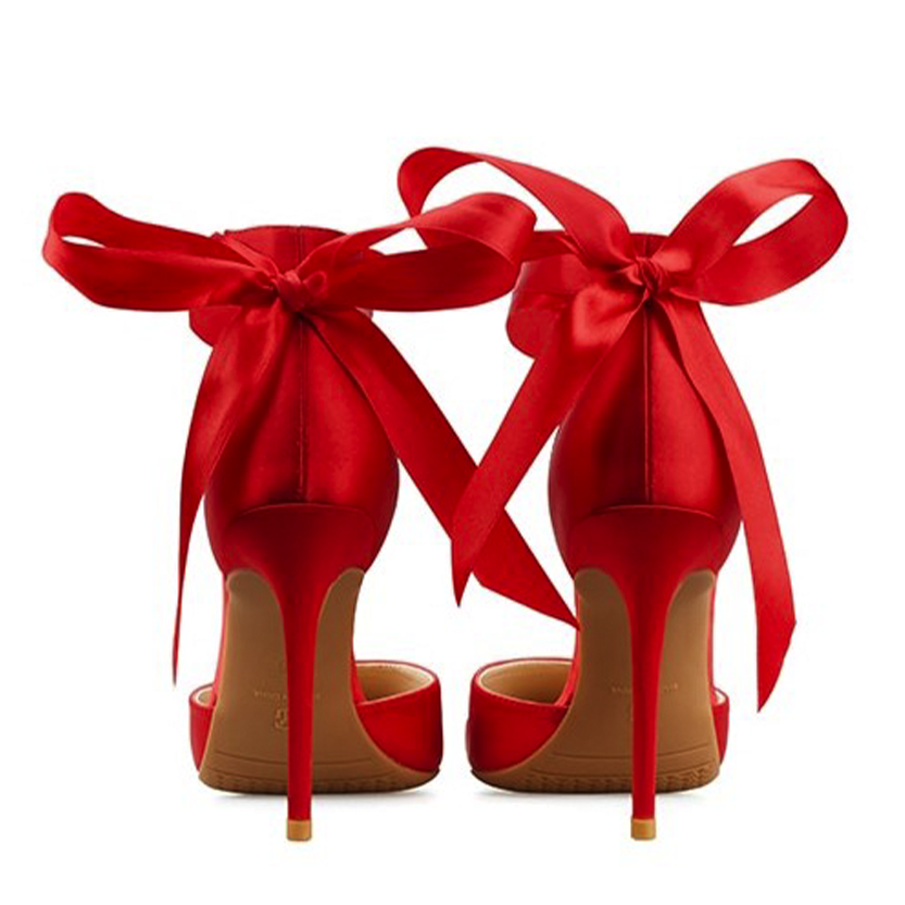 Funki Findz | Shoes | Women's Luxury Satin Bow Tie Stilettos