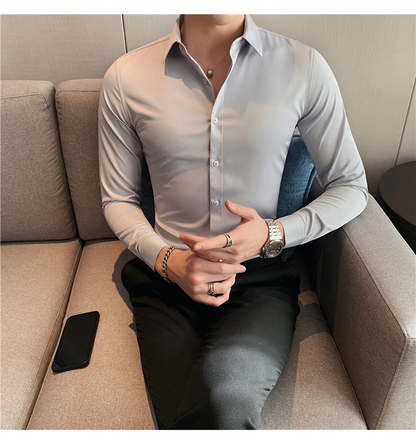 Funki Findz | Shirts | Men's Slim Fit British Style Dress Shirt 7XL