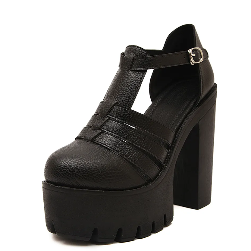 Funki Findz | Shoes | Women's Gothic Punk High Chunky Sandal