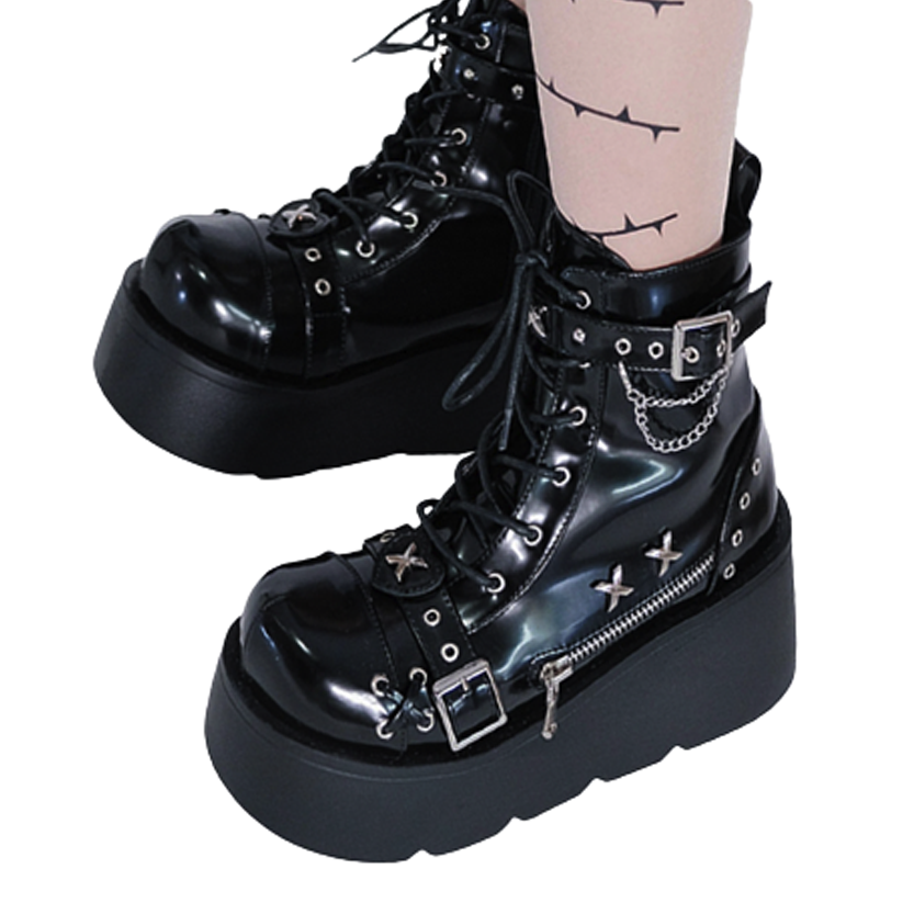Funki Findz | Boots | Women's New Gothic Style Platform Boots