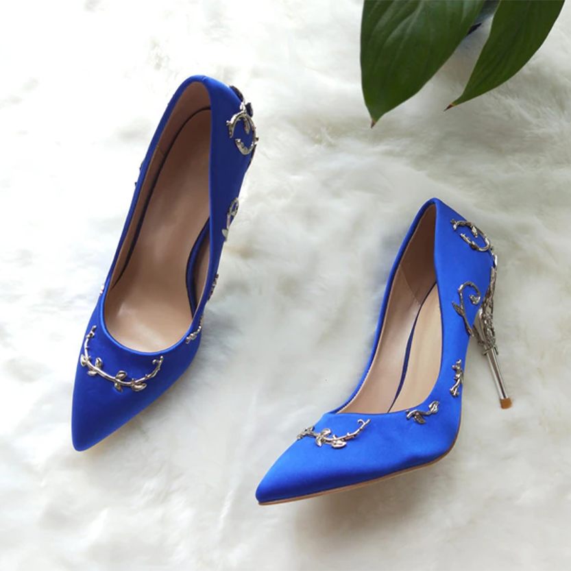 Funki Findz | Shoes | Women's Elegant Silk Formal Prom Stilettos