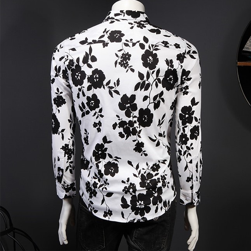 Funki Findz | Shirts | Men's Floral Print Long Sleeved Dress Shirt