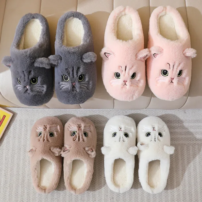 Funki Findz | Shoes | Women's Cute Cozy Cartoon Cat Slippers