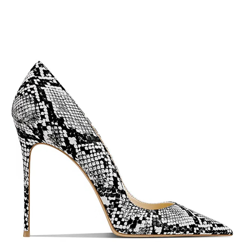 Funki Findz | Shoes | Women's Snake Skin Pattern High Stilettos