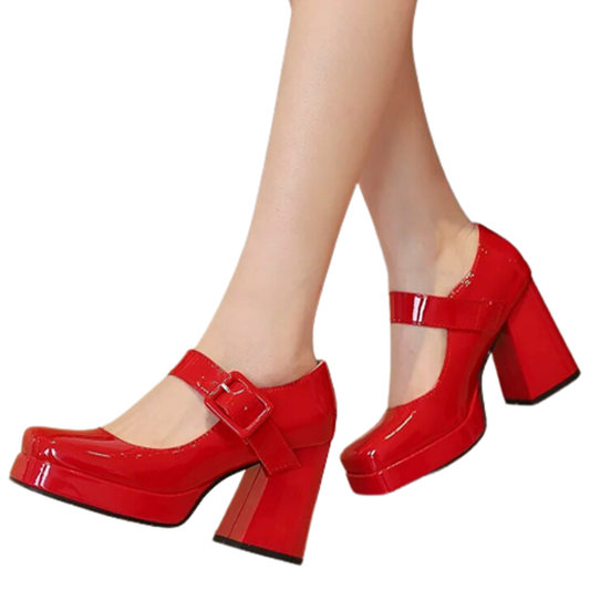 Funki Findz | Shoes | Women's Gothic Mary Jane Patent Heels