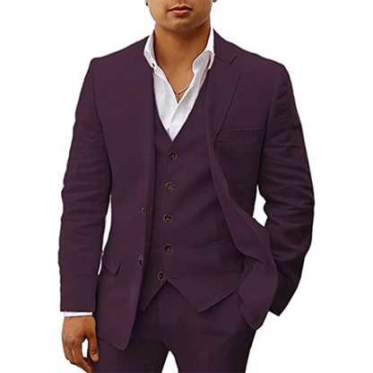 Funki Findz | Suits | Men's 3 Pcs Linen Summer Wedding Suits
