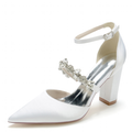 Funki Findz | Shoes | Women's Chic Crystal Satin Wedding Shoe