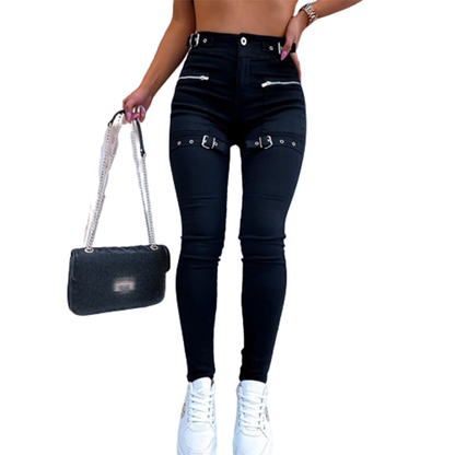 Funki Findz | Pants | Women's Gothic Punk Buckle Strap Pants