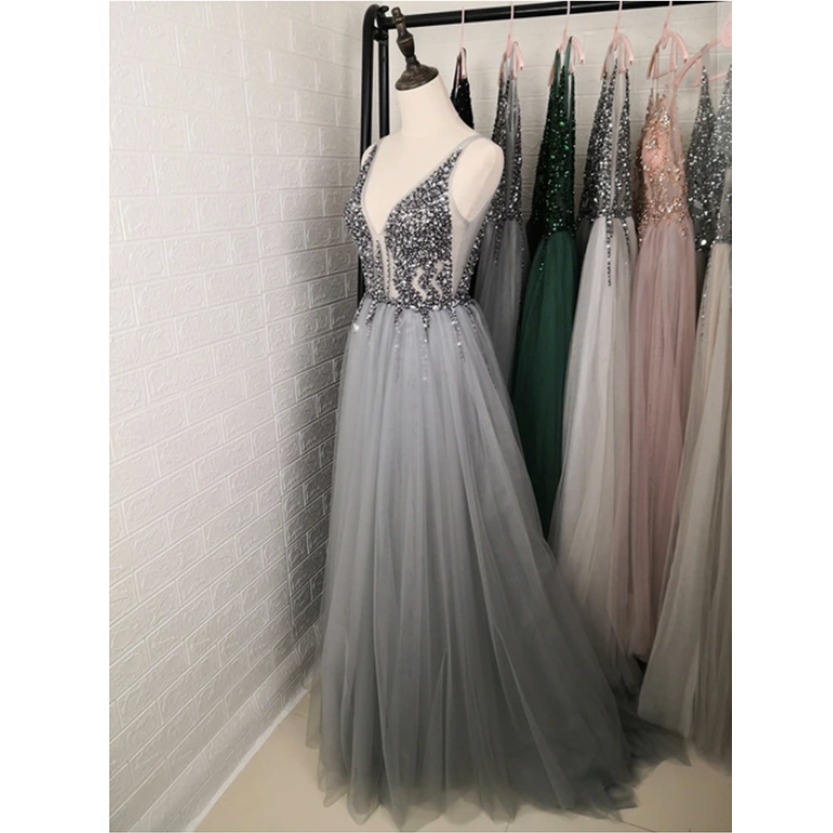 Funki Findz | Dresses | Women's Long Chiffon Tulle Prom Dress