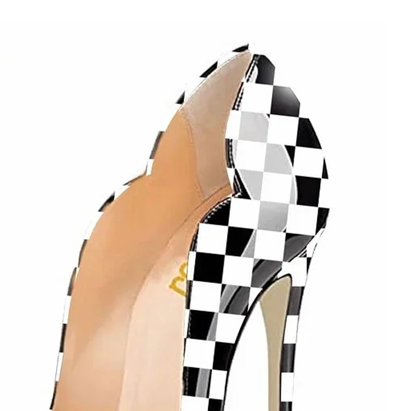 Funki Findz | Shoes | Women's Colored Checkered Patent High Heels