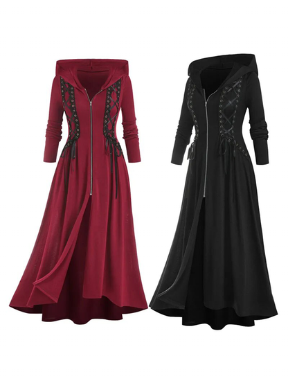 Funki Findz | Dresses | Women's Long Hooded Gothic Dress