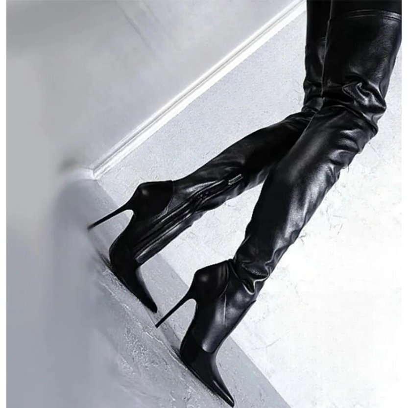 Funki Findz | Boots | Women's Luxury Thigh High Stiletto Boots