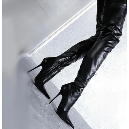 Funki Findz | Boots | Women's Luxury Thigh High Stiletto Boots