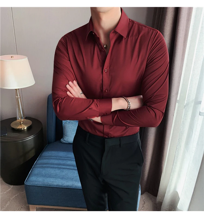Funki Findz | Shirts | Men's Slim Fit British Style Dress Shirt 7XL