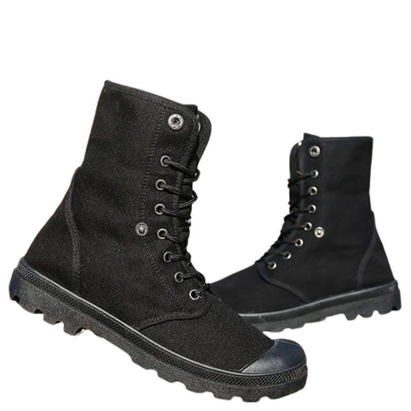 Funki Findz | Boots | Men's Canvas High Top Combat Boots