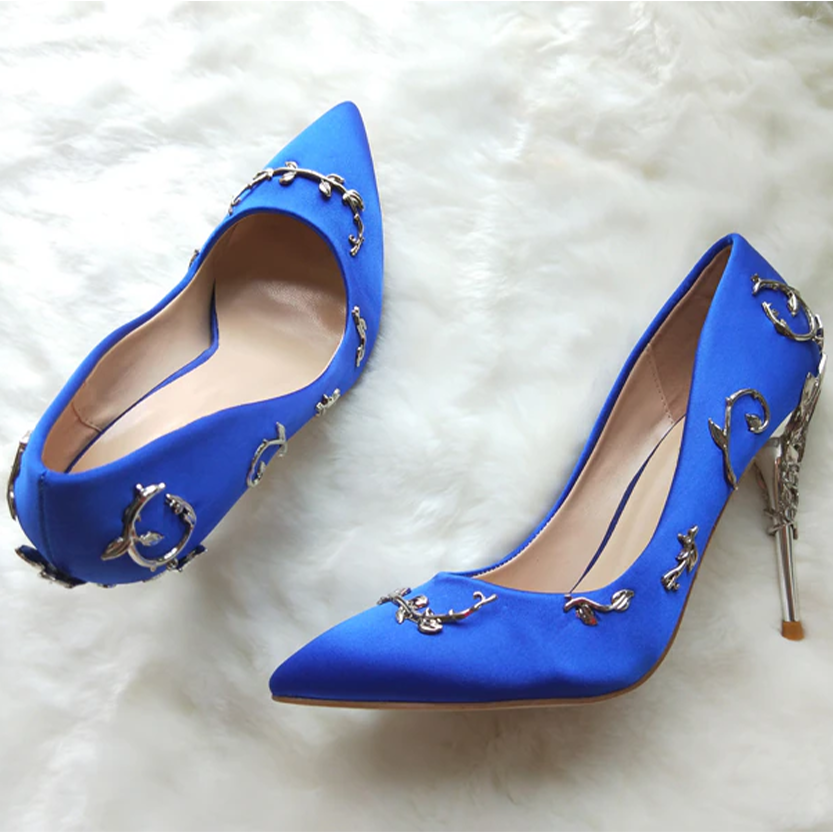 Funki Findz | Shoes | Women's Elegant Silk Formal Prom Stilettos