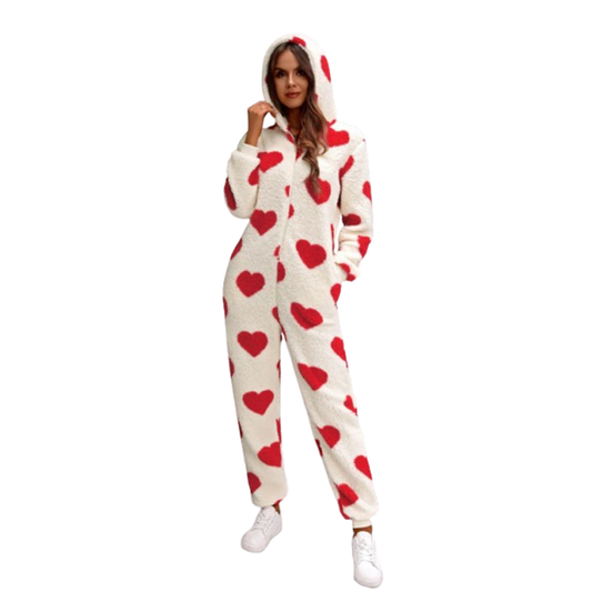 Funki Findz | Pants | Sleepwear | Women's Heart Zip Up Onesee
