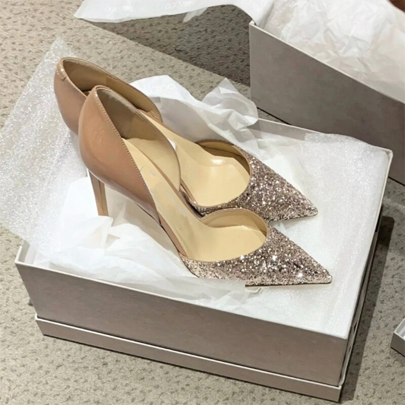 Funki Findz | Shoes | Women's Leather Sequin Glitter Bridal Shoe