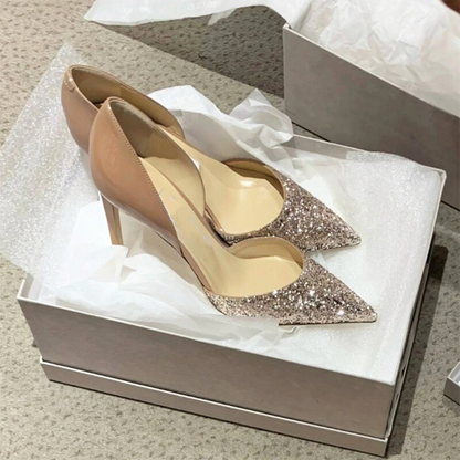 Funki Findz | Shoes | Women's Leather Sequin Glitter Bridal Shoe