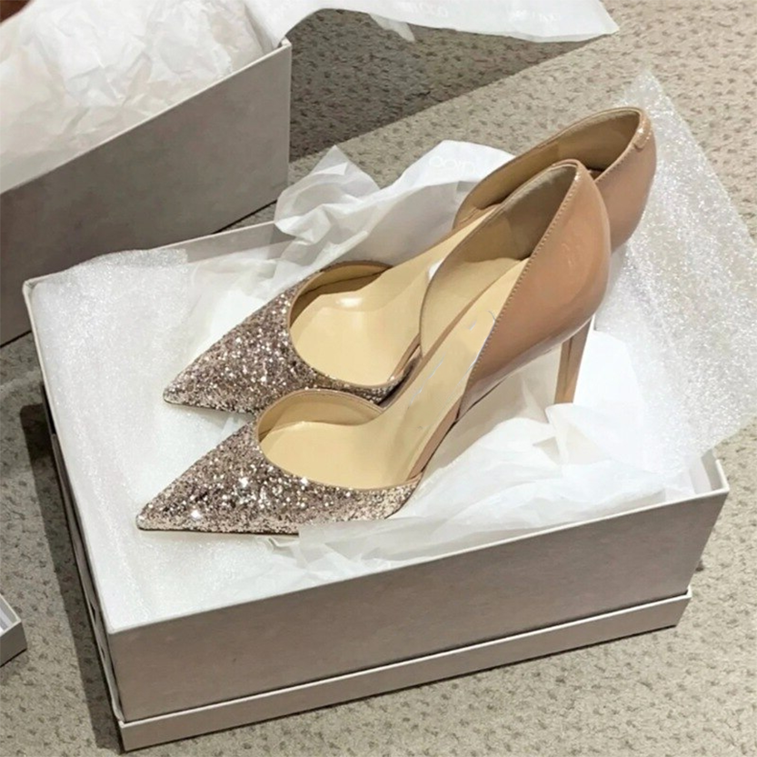 Funki Findz | Shoes | Women's Leather Sequin Glitter Bridal Shoe