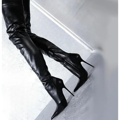 Funki Findz | Boots | Women's Luxury Thigh High Stiletto Boots