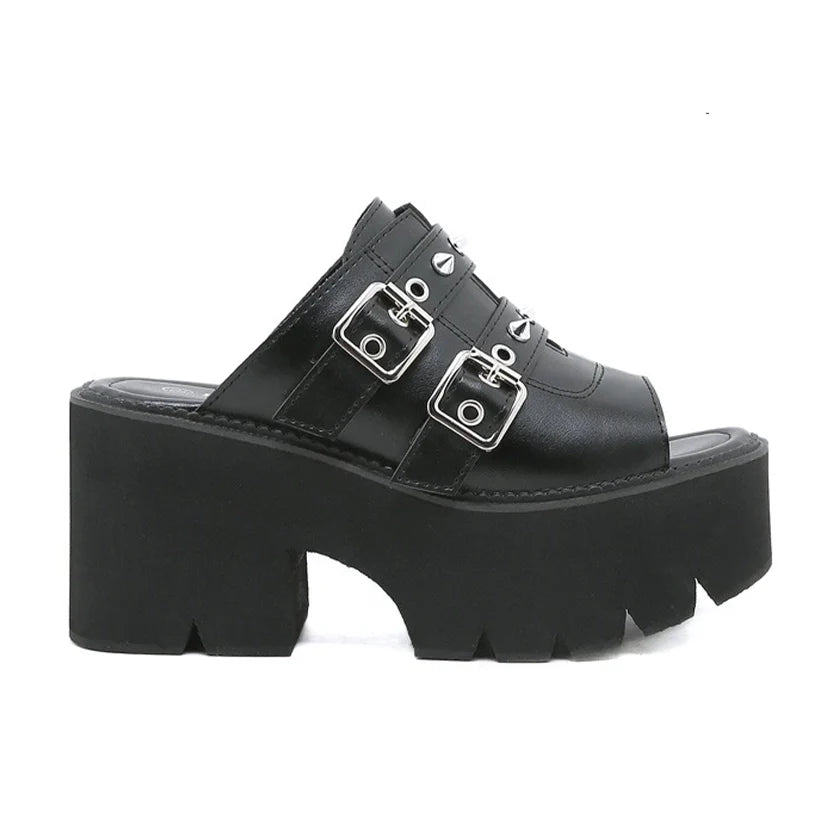 Funki Findz | Shoes | Women's Gothic Punk High Wedge Heels