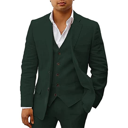 Funki Findz | Suits | Men's 3 Pcs Linen Summer Wedding Suits