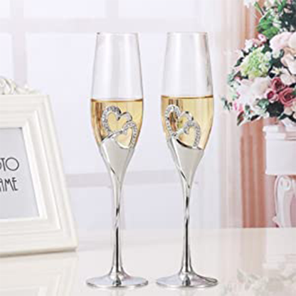Funki Findz | Glasses | Wedding Champagne Flutes 2 Pcs Set