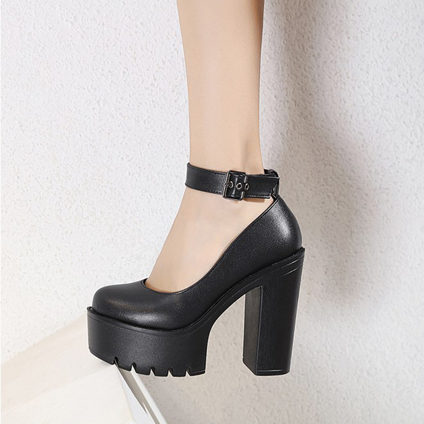 Funki Findz | Shoes | Women's High Buckle Strap Lolita Platforms