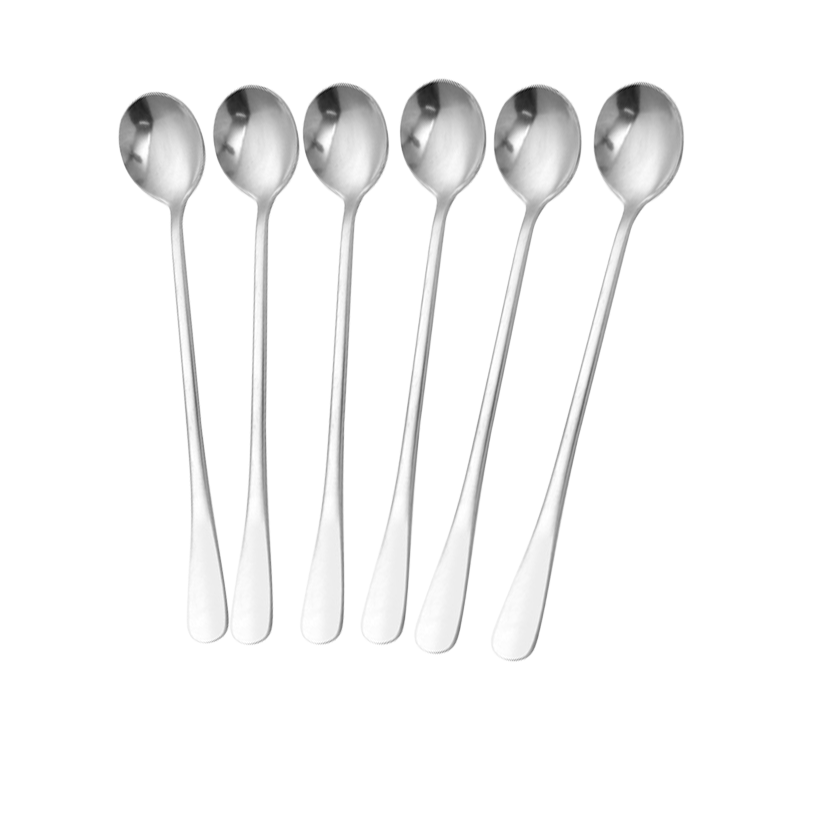 Funki Findz | Spoons | Stainless Steel Long Coffee Spoons 6Pcs