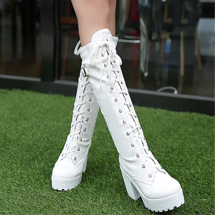 Funki Findz | Boots | Women's High Luxury Gothic Platform Boots