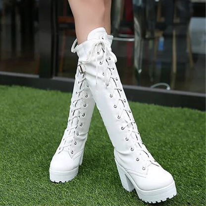 Funki Findz | Boots | Women's High Luxury Gothic Platform Boots