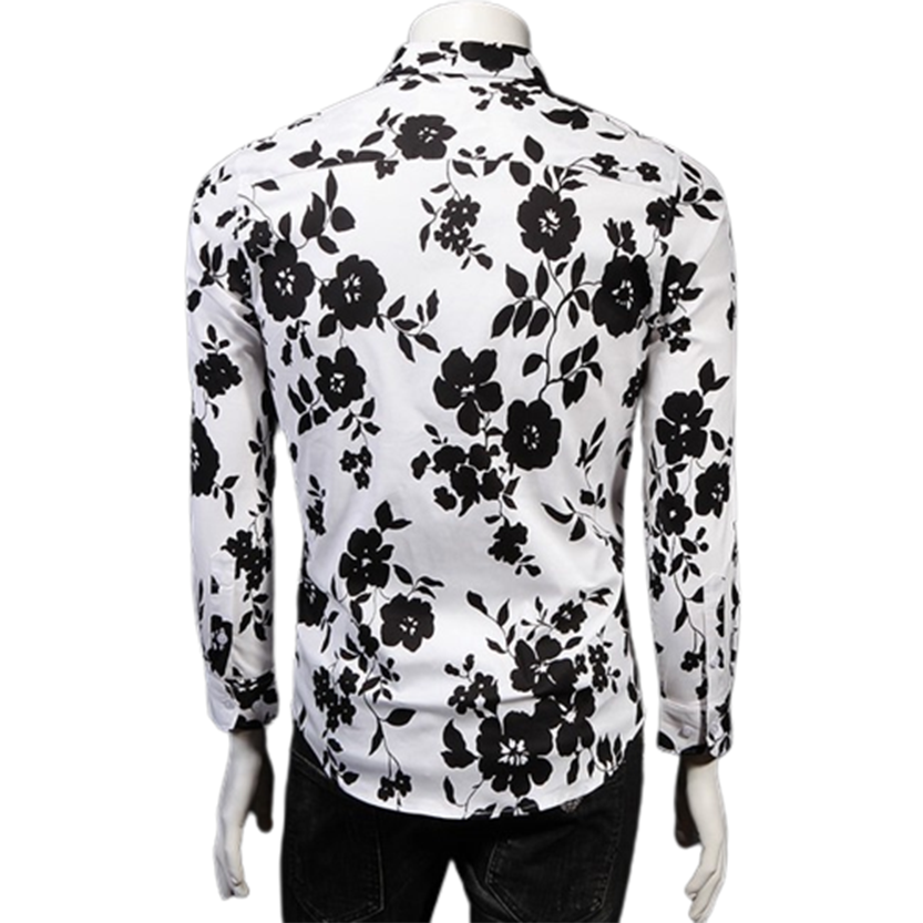Funki Findz | Shirts | Men's Floral Print Long Sleeved Dress Shirt