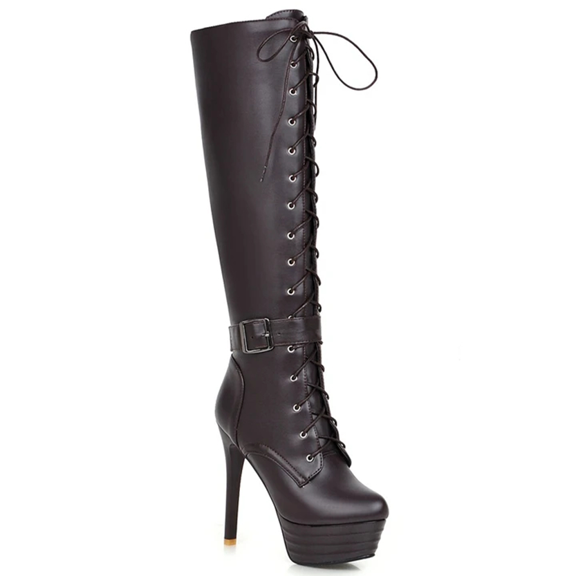 Funki Findz | Boots | Women's Knee-High Chic High Stiletto Boot