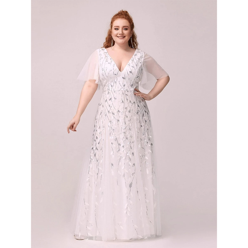 Funki Findz | Dresses | Women's Long Sequin Lace Formal Dress
