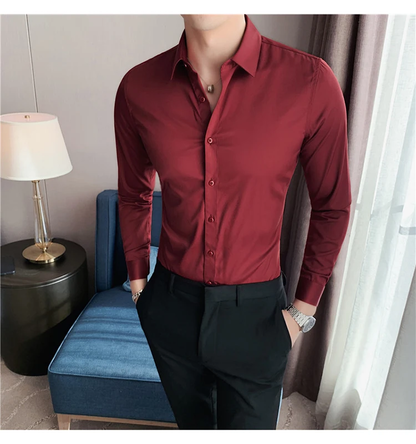 Funki Findz | Shirts | Men's Slim Fit British Style Dress Shirt 7XL