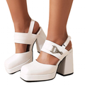 Funki Findz | Shoes | Women's High Stylish Chunky Dress Shoes