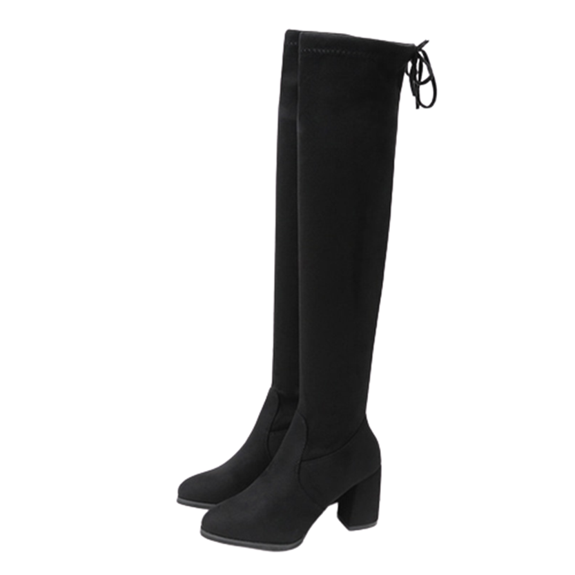 Funki Findz | Boots | Women's Thigh High Block Heel Boots 4|6|8