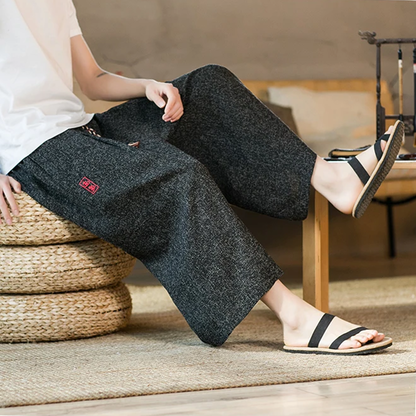 Funki Findz | Pants | Men's Long Japanese Kimono Wide Shorts