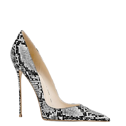 Funki Findz | Shoes | Women's Snake Skin Pattern High Stilettos