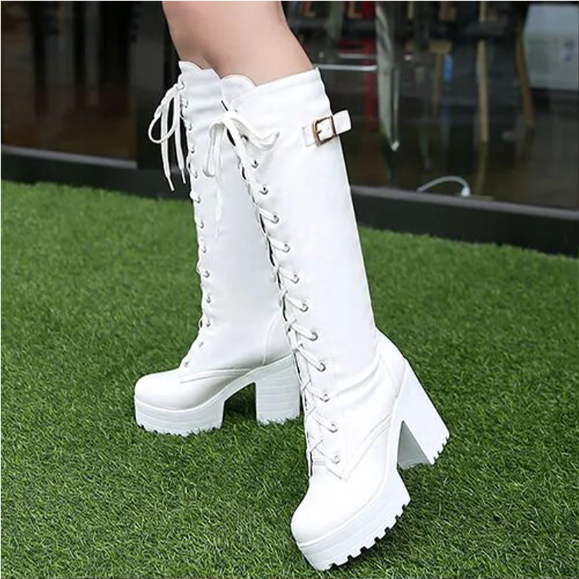 Funki Findz | Boots | Women's High Luxury Gothic Platform Boots