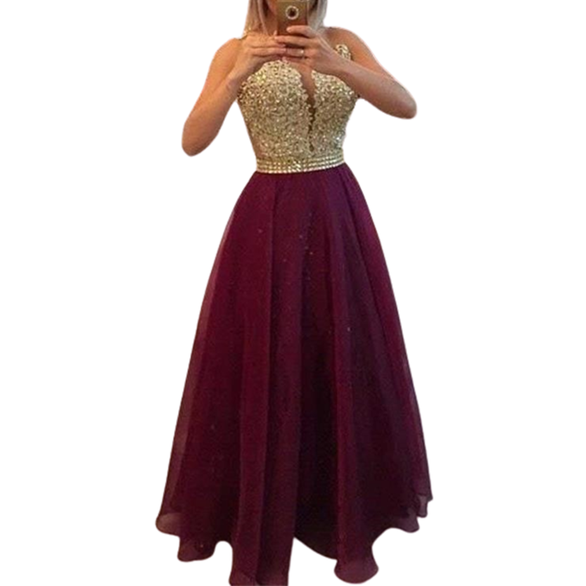 Funki Findz | Dresses | Women's Chiffon Lace Beaded Dress