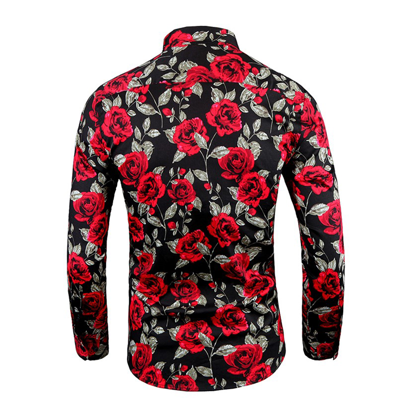 Funki Findz | Shirts | Men's Floral Print Long Sleeved Dress Shirt