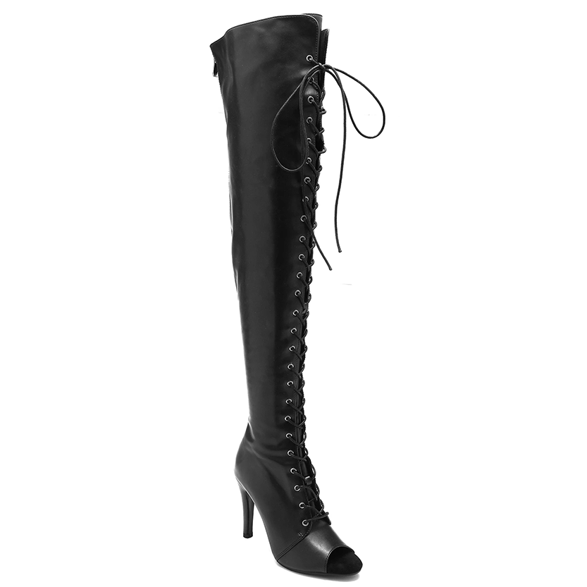 Funki Findz | Boots | Women's Over Knee Lace Up Dance Boots