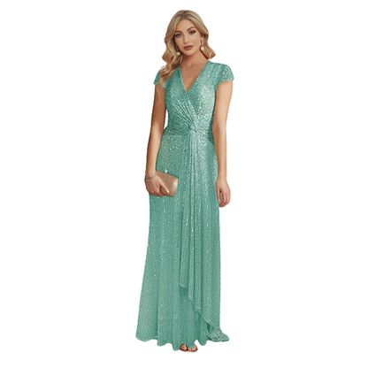 Funki Findz | Dresses | Women's Elegant Long Sequin Dress