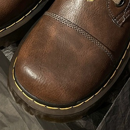 Funki Findz | Boots | Women's Brown Lace Up Calf Combat Boot