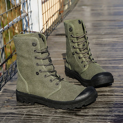 Funki Findz | Boots | Men's Canvas High Top Combat Boots